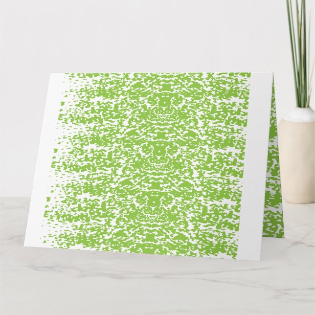 Cartão Papel de embrulho azul com neve branca repetitiva (Frente)