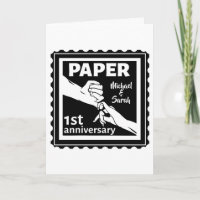 Papel tradicional aniversário de casamento de 1 an