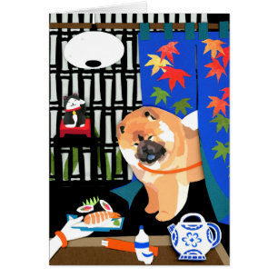 Cartão Papercut da comida de IRRASHAIMASE