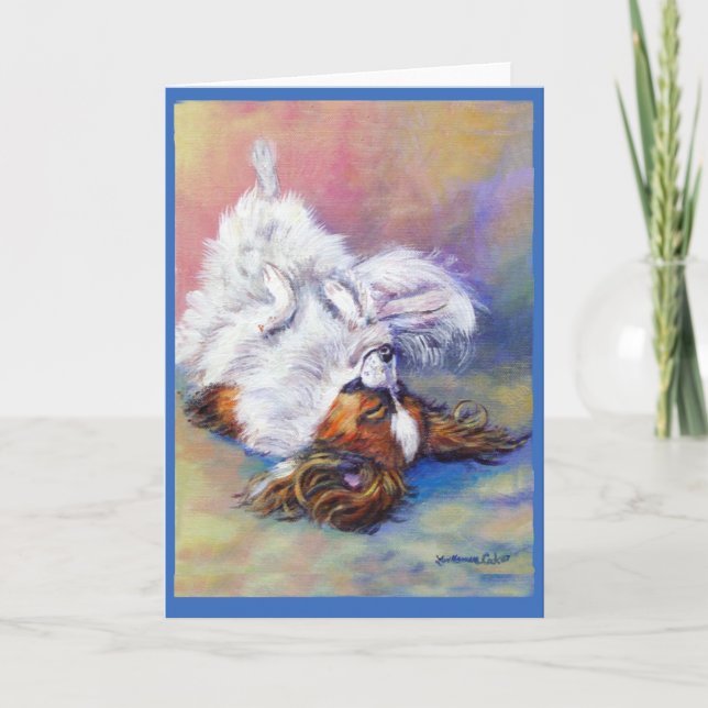 Cartão Papillon Dog Greeting Cards (Frente)