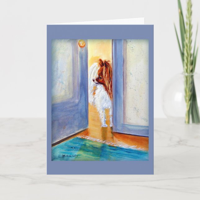 Cartão Papillon Dog Greeting Cards (Frente)