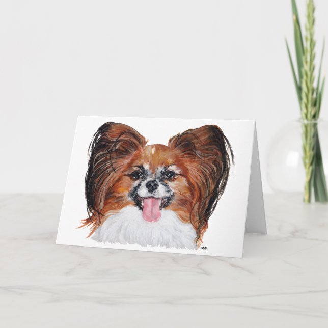 Cartão Papillon Head Study (Frente)