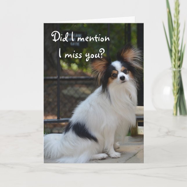 Cartão Papillon I Miss You Card (Frente)