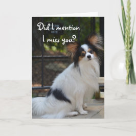 Cartão Papillon I Miss You Card