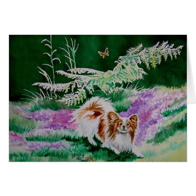 Cartão Papillon "Jardim da Borboleta" (Frente Horizontal)