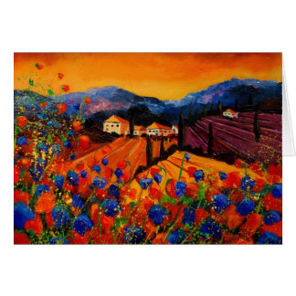 Cartão papoilas 45 de Toscânia