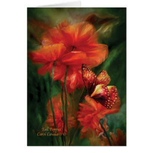 Cartão Papoilas altas ArtCard