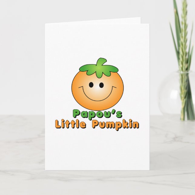 Cartão Papou Little Pumpkin (Frente)