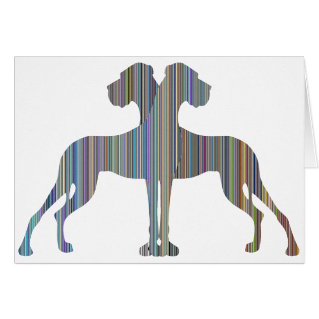 Cartão Par de dane de faixa (Frente Horizontal)