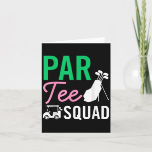 Cartão Par Tee Squad, Fama de Jogador de Golfe Engraçado