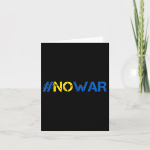 Cartão Pára a Guerra - Ucrânia Camisa #nowar - Socorro