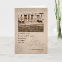 Para a Irmã Pequena no Humor Vintage de Aniversári