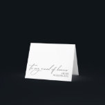 Cartão "Para A Minha Madrinha de casamento No Meu<br><div class="desc">Marque o campo "Logotipo e marca do criador independente" e marque a caixa se não quiser que o logotipo apareça na placa. Projetado para coordenar com a Coleção de Convite para Casamento "Chloe". Visualize o link de coleção nesta página para ver todos os itens correspondentes nesta bela design.</div>