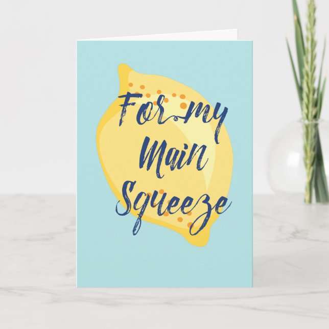 Cartão Para a minha principal placa de aniversário de lim (Frente)