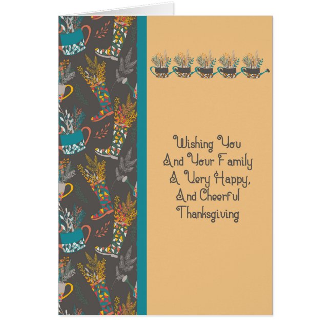 Cartão para a Procura de Ação de Graças (Frente)