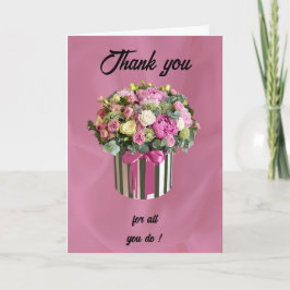 Cartão Para agradecer no Dia do Profissional Administrati