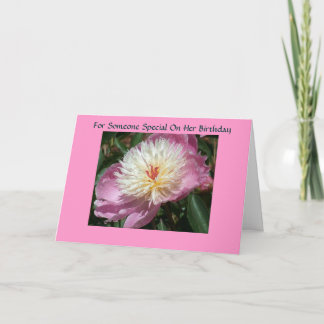 Cartão Para alguém especial no aniversário dela