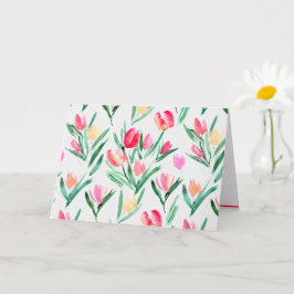 Cartão para Amantes de Tulipas