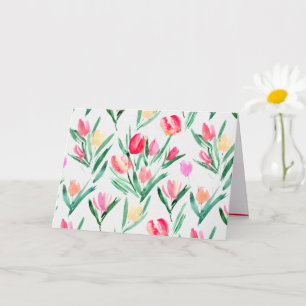 Cartão para Amantes de Tulipas