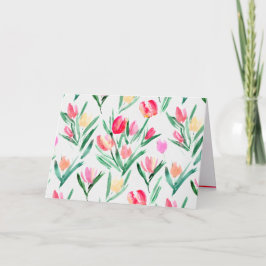 Cartão para Amantes de Tulipas