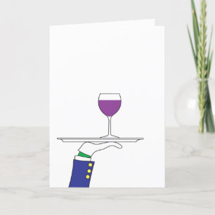 Cartão para Amantes de Vinho