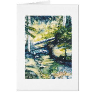 Cartão Para baixo do lago Oowah