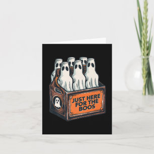Cartão Para Boos Halloween 6 Pack Booze Ghost Beer Bot