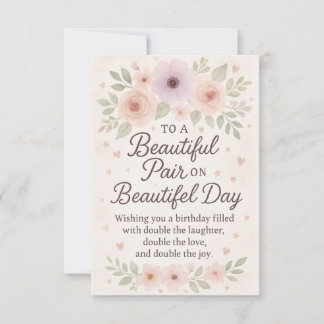 Cartão Para Casais, Estilo de Aniversário, Mensagem de An