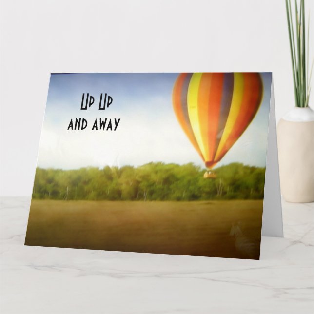 Cartão PARA CIMA E PARA CIMA=aniversário de 40 anos (Frente)