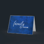 Cartão para couro azul de aniversário genial<br><div class="desc">Aniversário para genro com fundo texturizado de couro azul.</div>