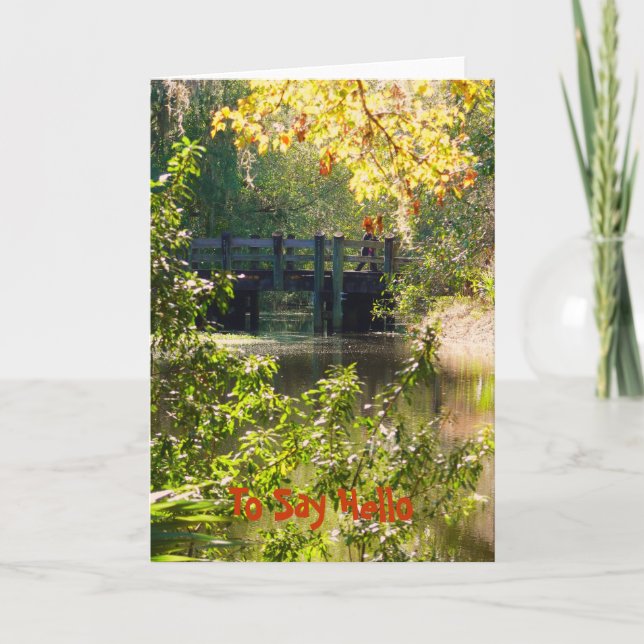 Cartão Para Dizer Olá (Frente)