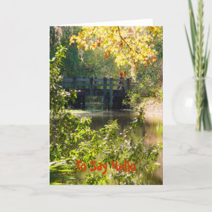 Cartão Para Dizer Olá