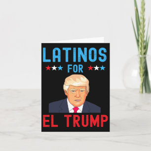 Cartão Para El Trump - Orgulhoso Dia de Eleição do Apoiad