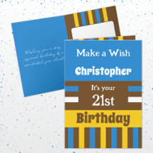 Para ele, adicione o nome Blue Special aniversário