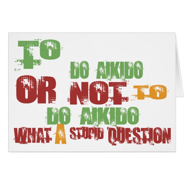 Cartão Para fazer o Aikido (Frente Horizontal)