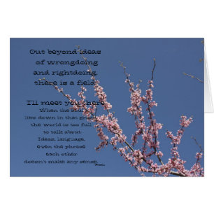 Cartão Para fora além das ideias