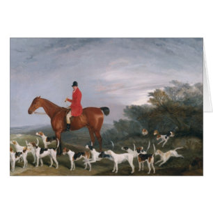 Cartão Para fora caçando, 1841