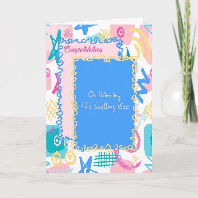 Cartão para Ganhar a Abelha Ortográfica (Frente)