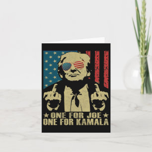 Cartão Para Joe One For Kamala Funny Trump 2024