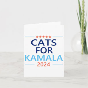 Cartão Para Kamala Harris 2024 Mulher Gato Sem Filhos Jd