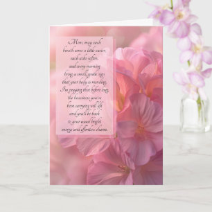 Cartão para Mãe Flor de Azaléia Rosa Botânica Sentimental