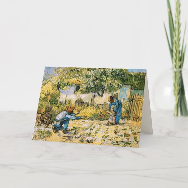 Cartão Para Marido em Dia de os pais. Belas Artes (Frente)