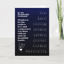 Cartão Para Meu Maravilhoso Marido