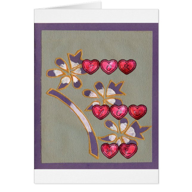 Cartão Para mim. (Frente)