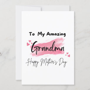 Cartão Para Minha Avó Incrível Feliz Dia das Mães