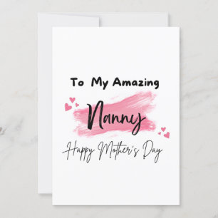 Cartão Para Minha Incrível Babá Feliz Dia das Mães