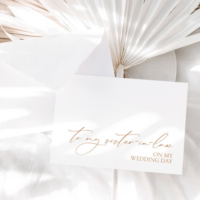 Cartão "Para Minha Irmã Em Meu Dia De Casamento" (Criador carregado)