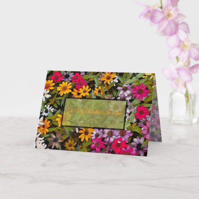 Cartão Para Minha Sogra / floral / Sorte Minha (Orquídea)