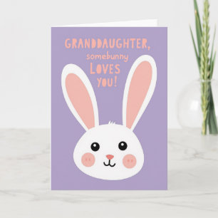 Cartão para Netas 'Somebunny Loves You'
