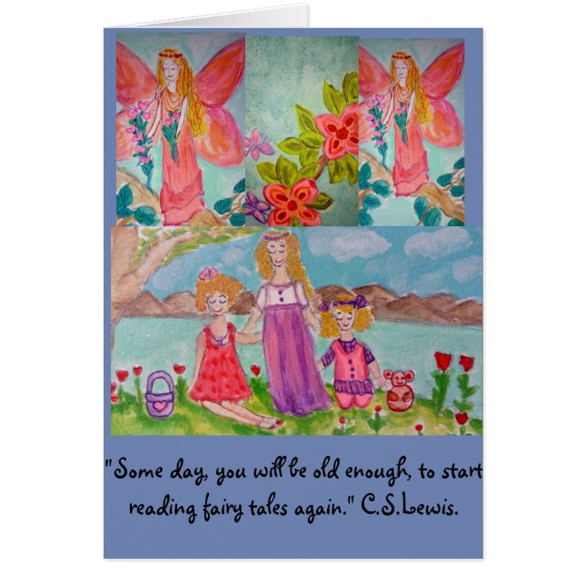 Cartão Para nunca contos de fadas! (Frente)